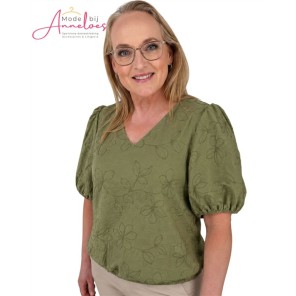 Enjoy Blouson Bloem Borduur 127612 Army Enjoy Blouson Bloem Borduur 127612 Army